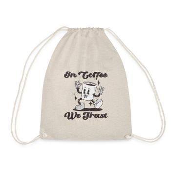 In coffee we trust lustige kaffeetasse - Turnbeutel - Natur - Vorne