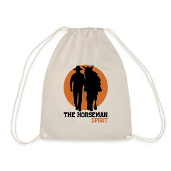 Silhouette Cowboy Cheval | Horseman Spirit (Noir) - Sac de sport léger - nature - Devant