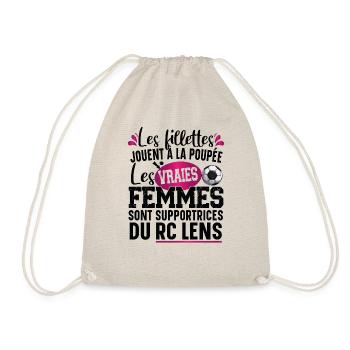 Lens Lensois Supportrice Football Cadeau Femme - Sac de sport léger - nature - Devant