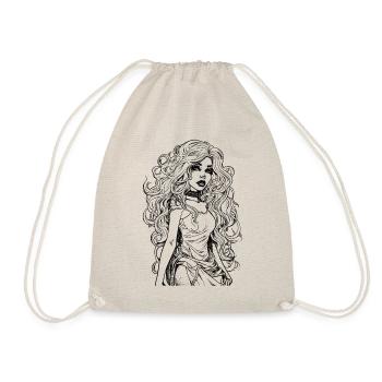 Dame en noir - Sac de sport léger - nature - Devant
