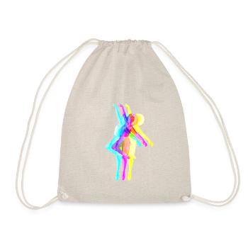 Curly hair dancer - Drawstring Bag - nature - Front