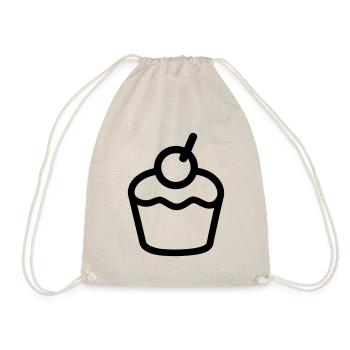 Cupcake - Turnbeutel - Natur - Vorne