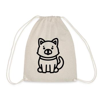 DOG - Drawstring Bag - nature - Front
