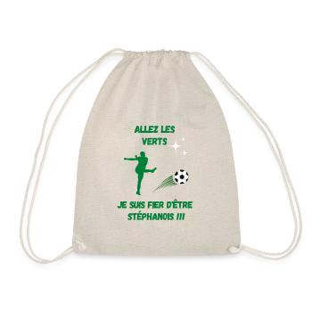 Supporter football fier d'être Stéphanois - Sac de sport léger - nature - Devant