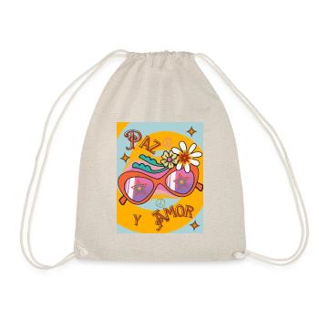 PAIX ET AMOUR RÉTRO - Sac de sport léger - nature - Devant