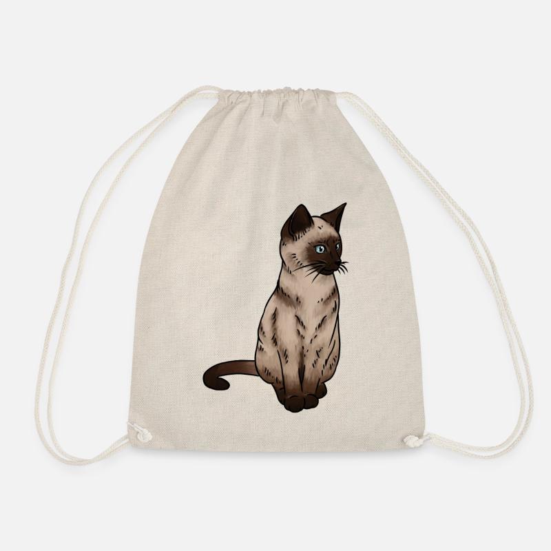 Siam Katze Siamkatze - Turnbeutel - Natur