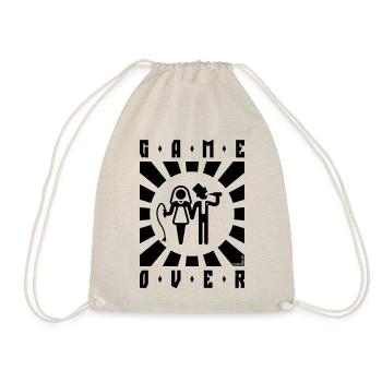 Game Over (Fouet / Bière / Enterrement de vie de garçon / Explosion / B) - Sac de sport léger - nature - Devant