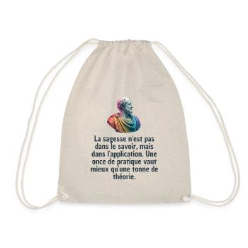 T-shirts Stoïcisme : L'inspiration à portée de soi - Sac de sport léger - nature - Devant
