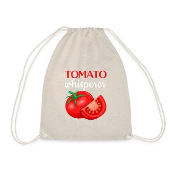 Tomato whisperer,Faming - Drawstring Bag - nature - Front