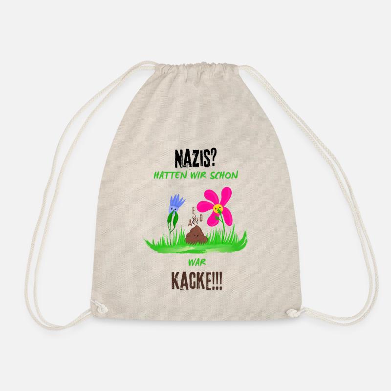 Nazis sind Kacke - Turnbeutel - Natur