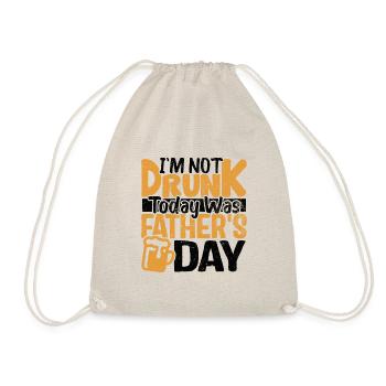 Papa Humor Geschenk zum Vatertag - Turnbeutel - Natur - Vorne