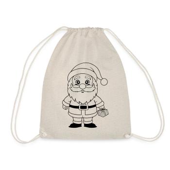 Bande dessinée d’hiver Christmas Man - Sac de sport léger - nature - Devant