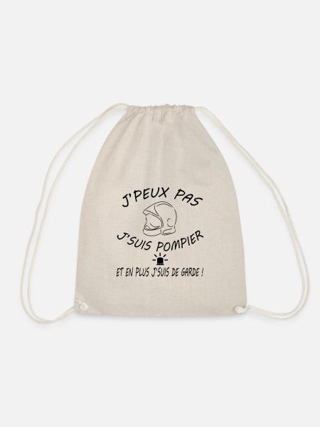I can not be fireman - Drawstring Bag - nature