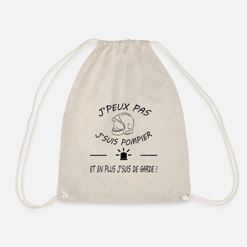 I can not be fireman - Drawstring Bag - nature
