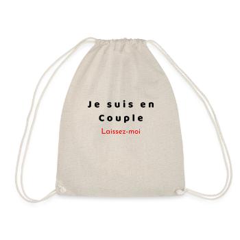 Je suis en couple , laissez moi - Sac de sport léger - nature - Devant