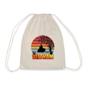 Vietnam Viet Farmers Rice Field Flag I Gift - Drawstring Bag - nature - Front