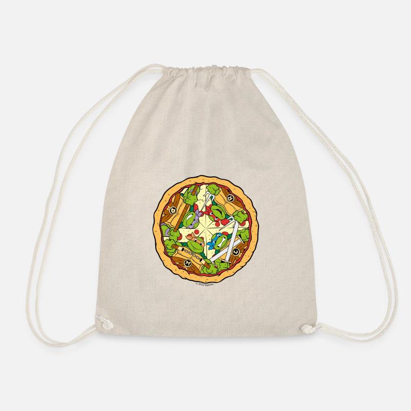 Teenage Mutant Ninja Turtles Pizza - Drawstring Bag - nature