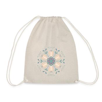 Mandala in boho style - Drawstring Bag - nature - Front