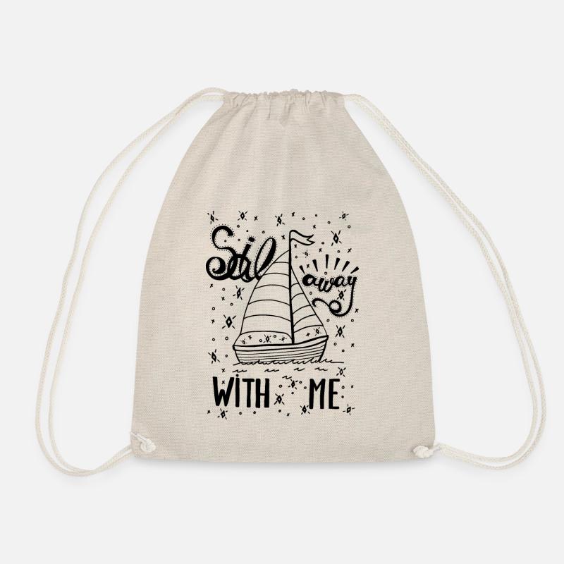 Sail away - Drawstring Bag - nature