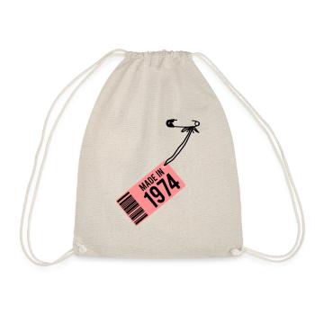 Anniversaire T-shirt 1974 - Sac de sport léger - nature - Devant