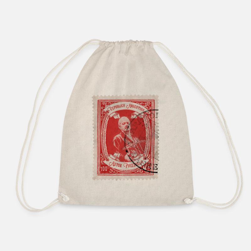 Estampa: Astor Piazzolla - Drawstring Bag - nature