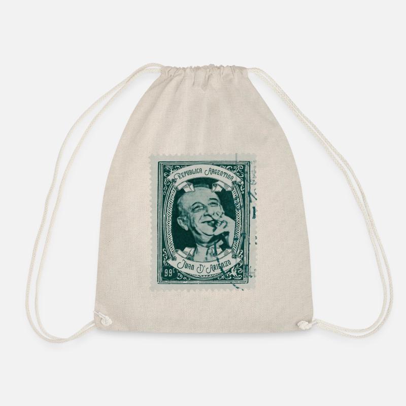 Estampa: Juan D'Arienzo - Drawstring Bag - nature
