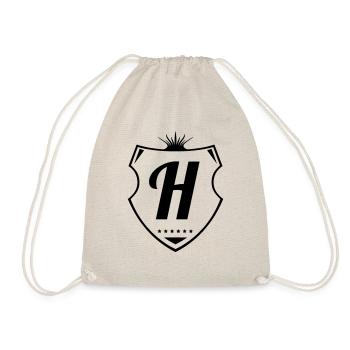 h letter - Turnbeutel - Natur - Vorne
