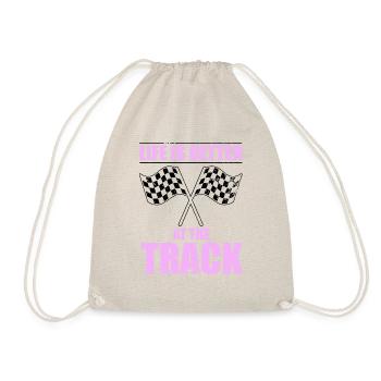 Schnell oder Uninteressant Racing Girl Motorsport - Turnbeutel - Natur - Vorne