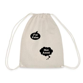 J'ai Faim Moi Aussi Cadeau Humour De Grossesse - Sac de sport léger - nature - Devant
