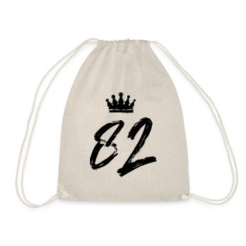 82 Number crown - Drawstring Bag - nature - Front