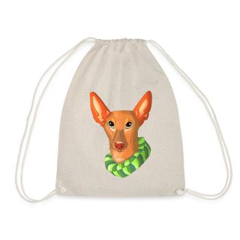 portrait chien podenco - Sac de sport léger - nature - Devant