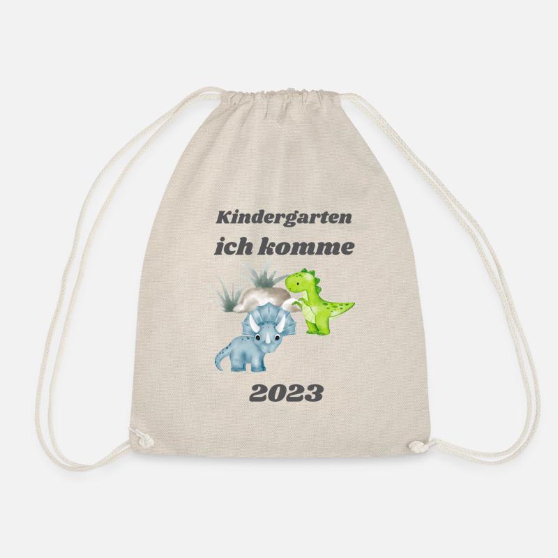 Kindergarten ich komme 2023 - Turnbeutel - Natur