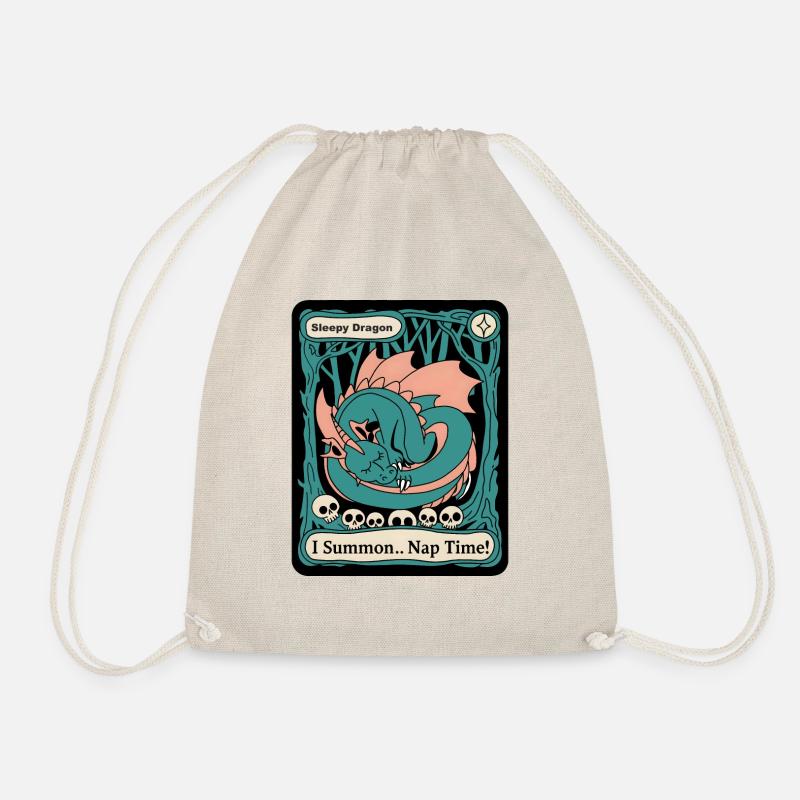 I Summon... Nap Time! - Drawstring Bag - nature