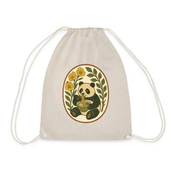 Ramen Panda - Drawstring Bag - nature - Front
