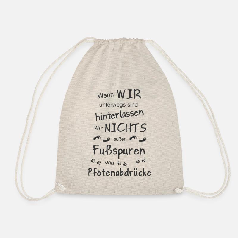 Statement Hundebesitzer - Wenn wir unterwegs sind - Turnbeutel - Natur