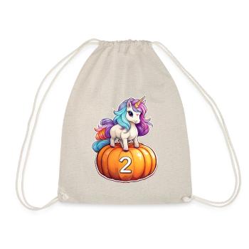 Licorne Citrouille Automne 2 - Sac de sport léger - nature - Devant