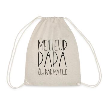 Meilleur papa élu par ma fille - Sac de sport léger - nature - Devant