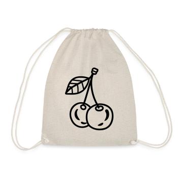 cherry - Drawstring Bag - nature - Front