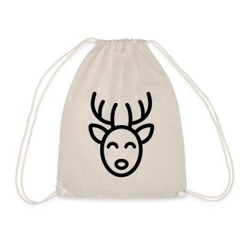 Weihnachtsrentiere - Turnbeutel - Natur - Vorne