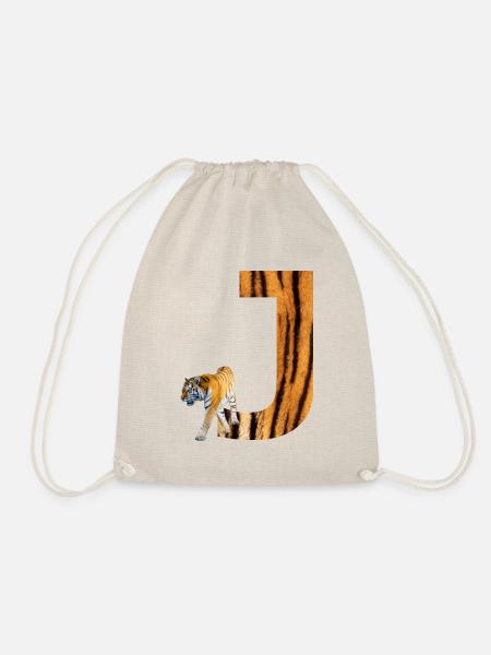 tiger j - Turnbeutel - Natur