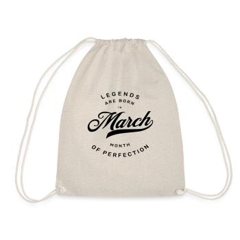 MARCH BIRTHDAY - Drawstring Bag - nature - Front