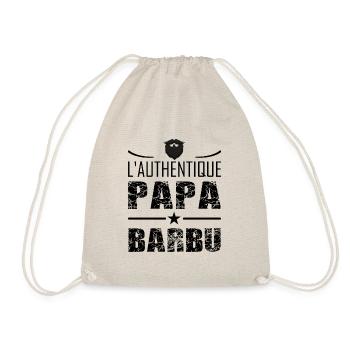 L'authentique papa barbu t-shirt cadeau homme - Sac de sport léger - nature - Devant