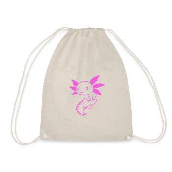 Axolotl Autocollant Amphibiens Roses - Sac de sport léger - nature - Devant