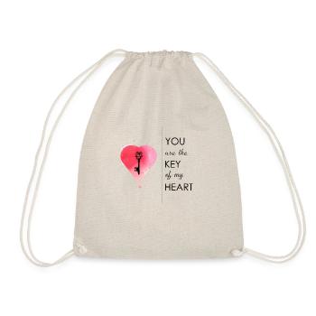 Tu es la clé de mon cœur - Sac de sport léger - nature - Devant