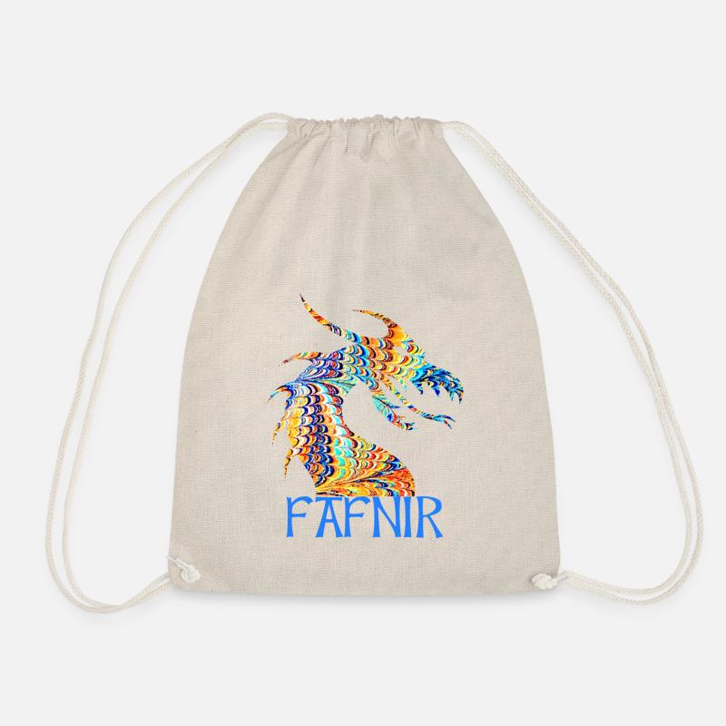 drache fafnir e 120 - Turnbeutel - Natur