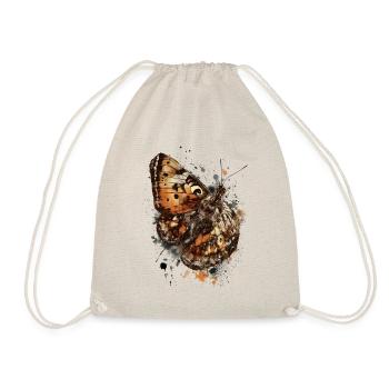 Encre papillon et aquarelle - Sac de sport léger - nature - Devant