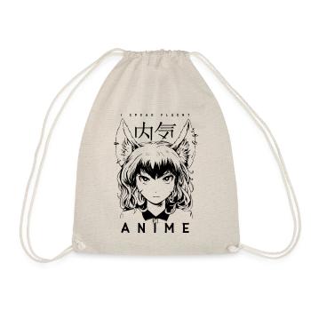 I Speak fluent Anime / Manga Otaku - Turnbeutel - Natur - Vorne