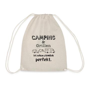 camping und grillen - Turnbeutel - Natur - Vorne