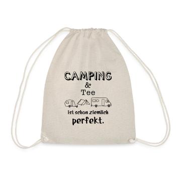 camping und tee - Turnbeutel - Natur - Vorne