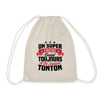 Un super frère devient toujours un super tonton - Sac de sport léger - nature - Devant
